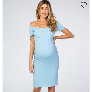 Pink Blush Maternity Fitted Dress